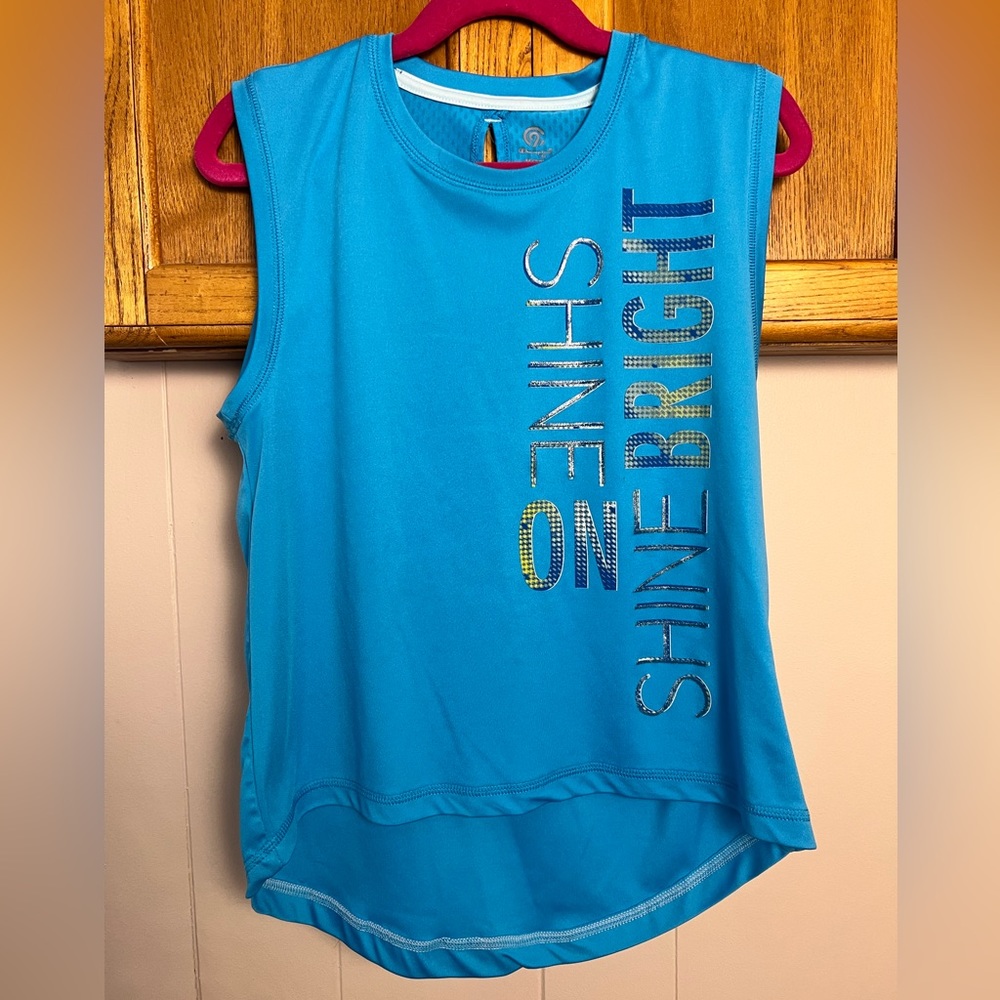 Champion “Shine on, Shine Bright” Active Sleeveless Top, Girl’s M (7/8)